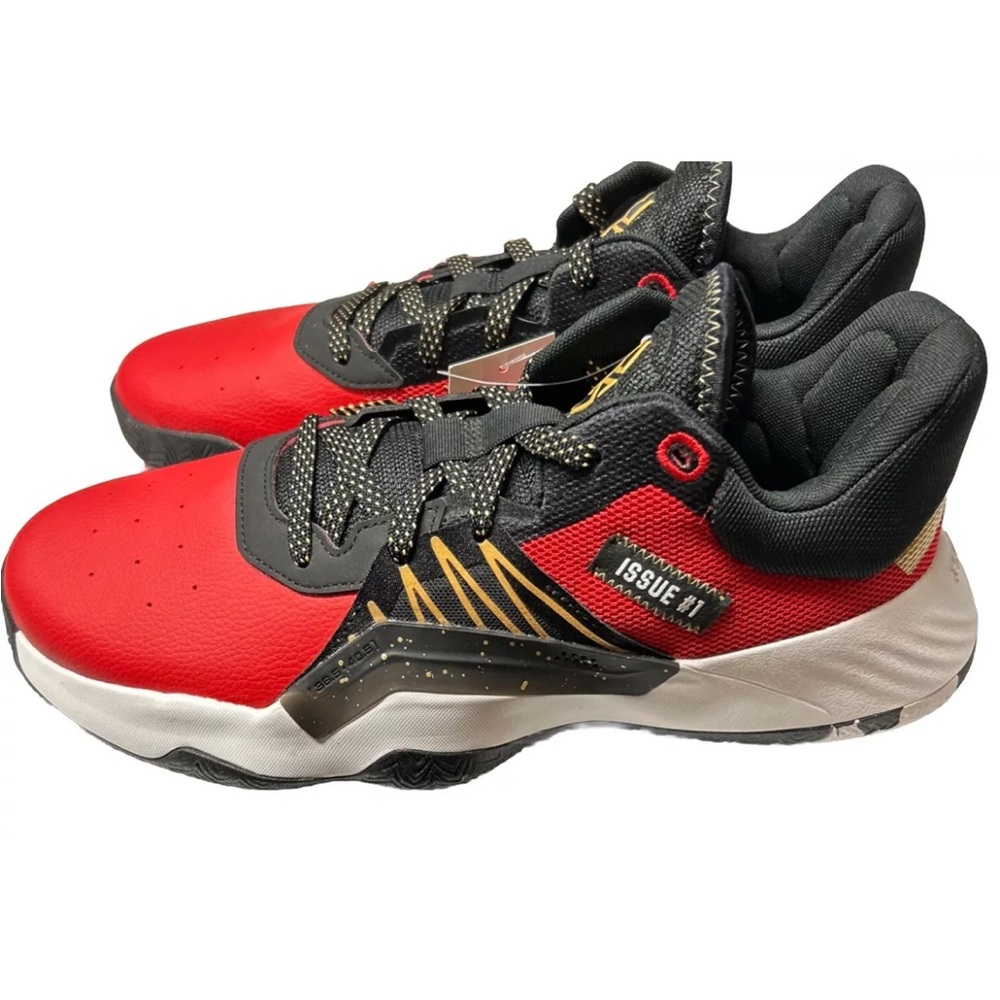 Adidas D.O.N Issue 1 GCA Red Black EF9966  Size 8.5  NEW with Tags
